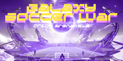 Cyber Grid Font Poster 7