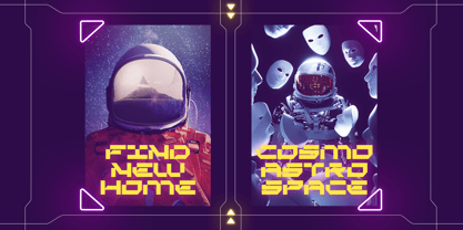 Cyber Grid Font Poster 4