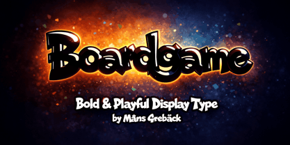 Boardgame Font Poster 1