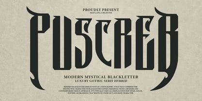 MC Puscreb Font Poster 1