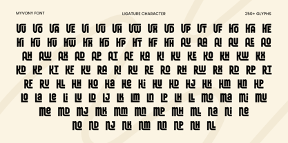 Myvony Font Poster 8