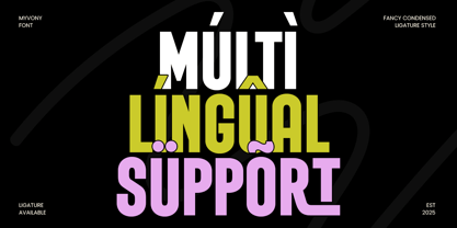 Myvony Font Poster 11