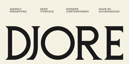 Djore Font Poster 1