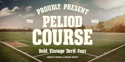 MC Peliod Course Font Poster 1