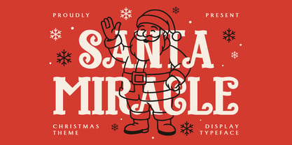 Santa Miracle Font Poster 1