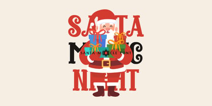 Santa Miracle Font Poster 2