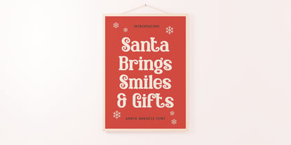Santa Miracle Font Poster 4