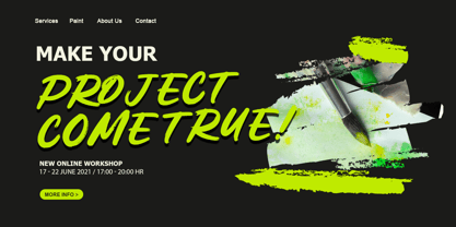 Creative Energy Font Poster 2