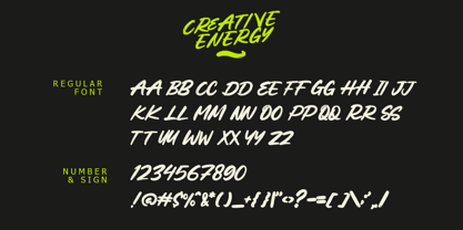 Creative Energy Font Poster 12