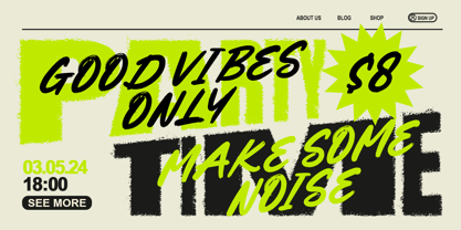 Creative Energy Font Poster 3