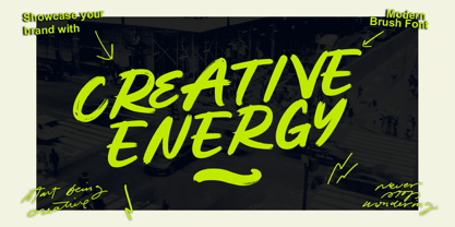 Creative Energy Font Poster 1