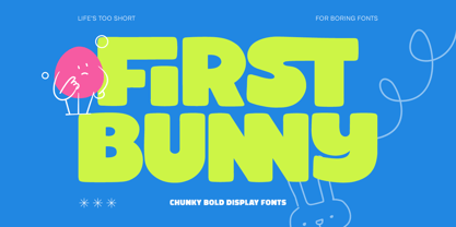 First Bunny Font Poster 1