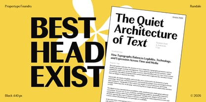 Rundale Font Poster 2