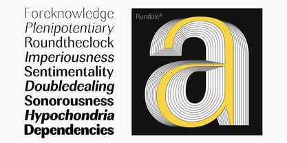 Rundale Font Poster 13