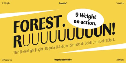 Rundale Font Poster 6