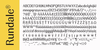 Rundale Font Poster 15
