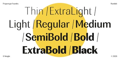 Rundale Font Poster 9
