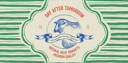 Badge Americana Font Poster 3