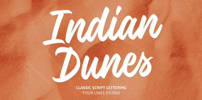Indian Dunes Font Poster 1