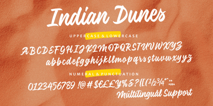 Indian Dunes Font Poster 9