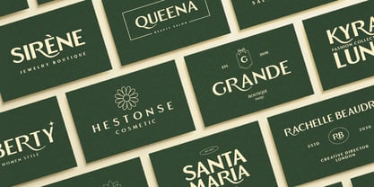 Emerald Crown Font Poster 2