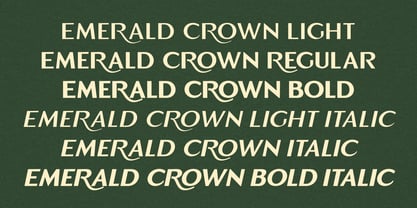 Emerald Crown Font Poster 3