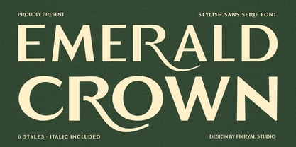 Emerald Crown Font Poster 1