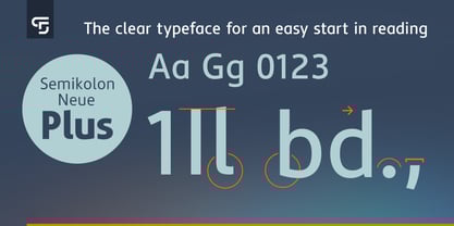 Semikolon Neue Plus Font Poster 2