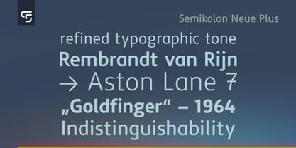 Semikolon Neue Plus Font Poster 4