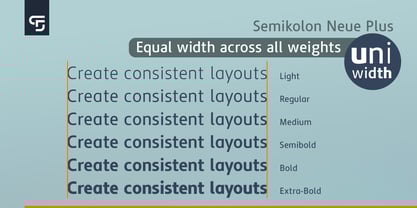 Semikolon Neue Plus Font Poster 5