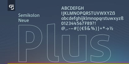 Semikolon Neue Plus Font Poster 6