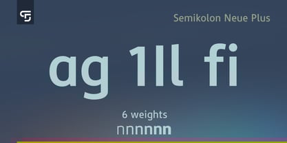 Semikolon Neue Plus Font Poster 3