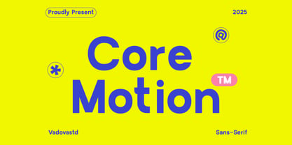 Core Motion Font Poster 1