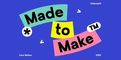Core Motion Font Poster 3