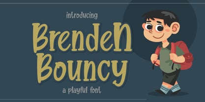 Brenden Bouncy Font Poster 1