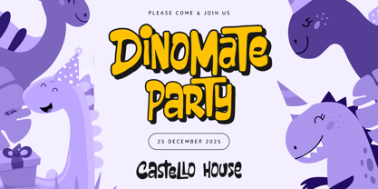 Claping Ballon Font Poster 3