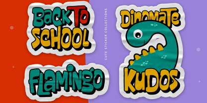 Claping Ballon Font Poster 4