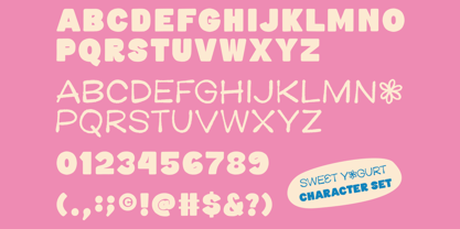 Sweet Yogurt Font Poster 9