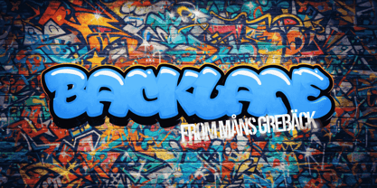 Backlane Font Poster 1