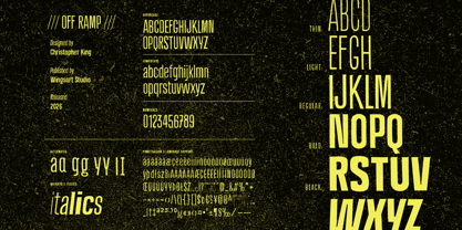 Off Ramp Font Poster 3