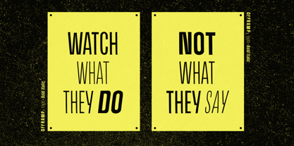 Off Ramp Font Poster 8