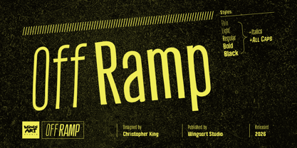 Off Ramp Font Poster 1