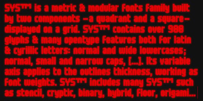 Systm Hybrid Reverse Font Poster 3