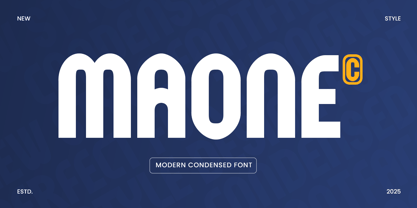 Maone Font Poster 1