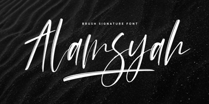 Alamsyah Font Poster 1