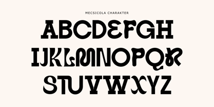 Mecsicola Font Poster 7