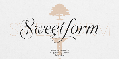 Sweetform Font Poster 1