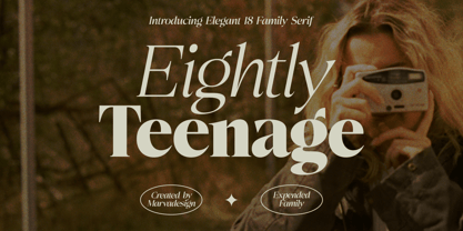 Eightly Teenage Font Poster 1