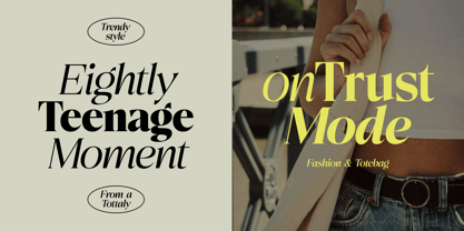 Eightly Teenage Font Poster 3