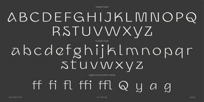UT Cadiro Font Poster 9